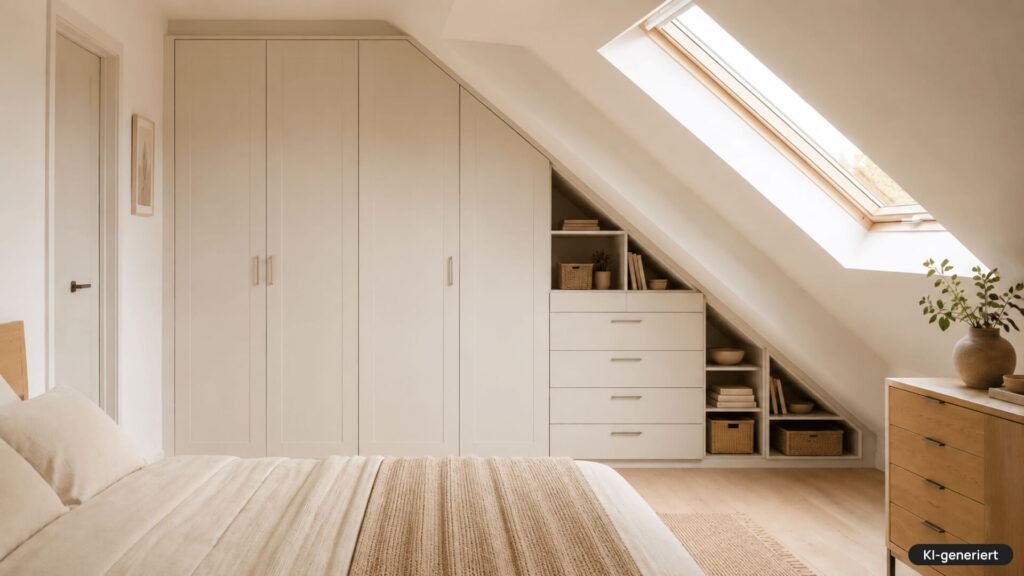 Einbauschrank für Dachschräge So nutzen Sie den Raum unterm Dach