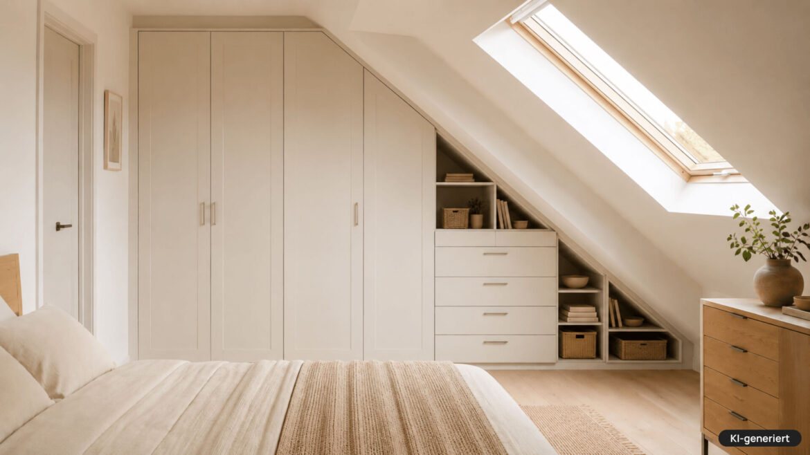 Einbauschrank für Dachschräge: So nutzen Sie den Raum unterm Dach